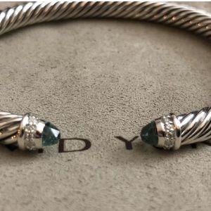 David Yurman 5mm prasolite Cable Bracelet